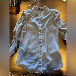 White House Black Market Chambray Shirt